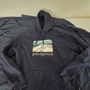 Patagonia Men's Navy Graphic Pullover Hoodie